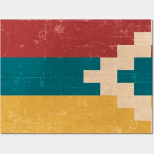 Vintage Artsakh Flag Posters and Art